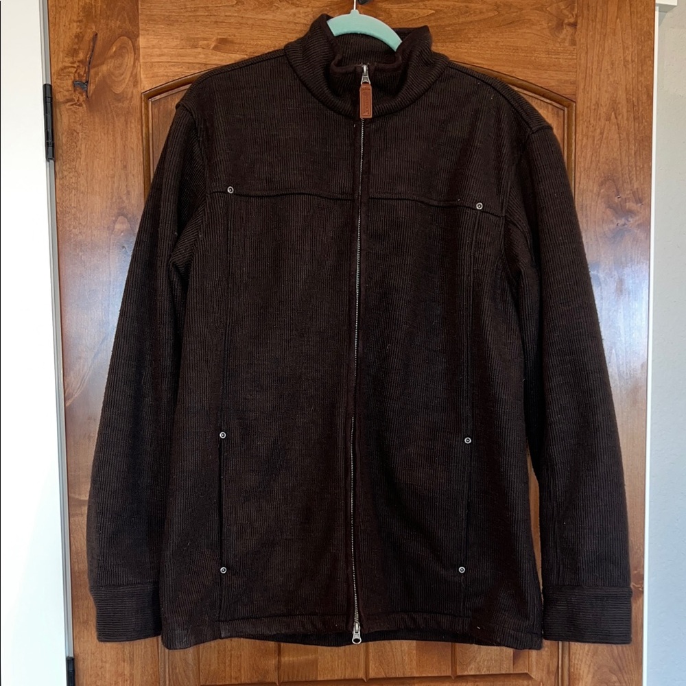 Men’s Brown Zip-Up Jacket